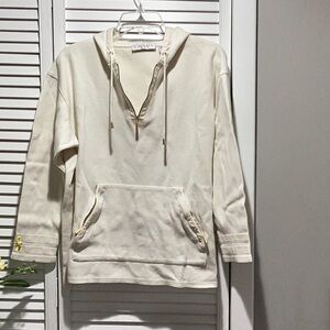 Cream Hoodie Sweater